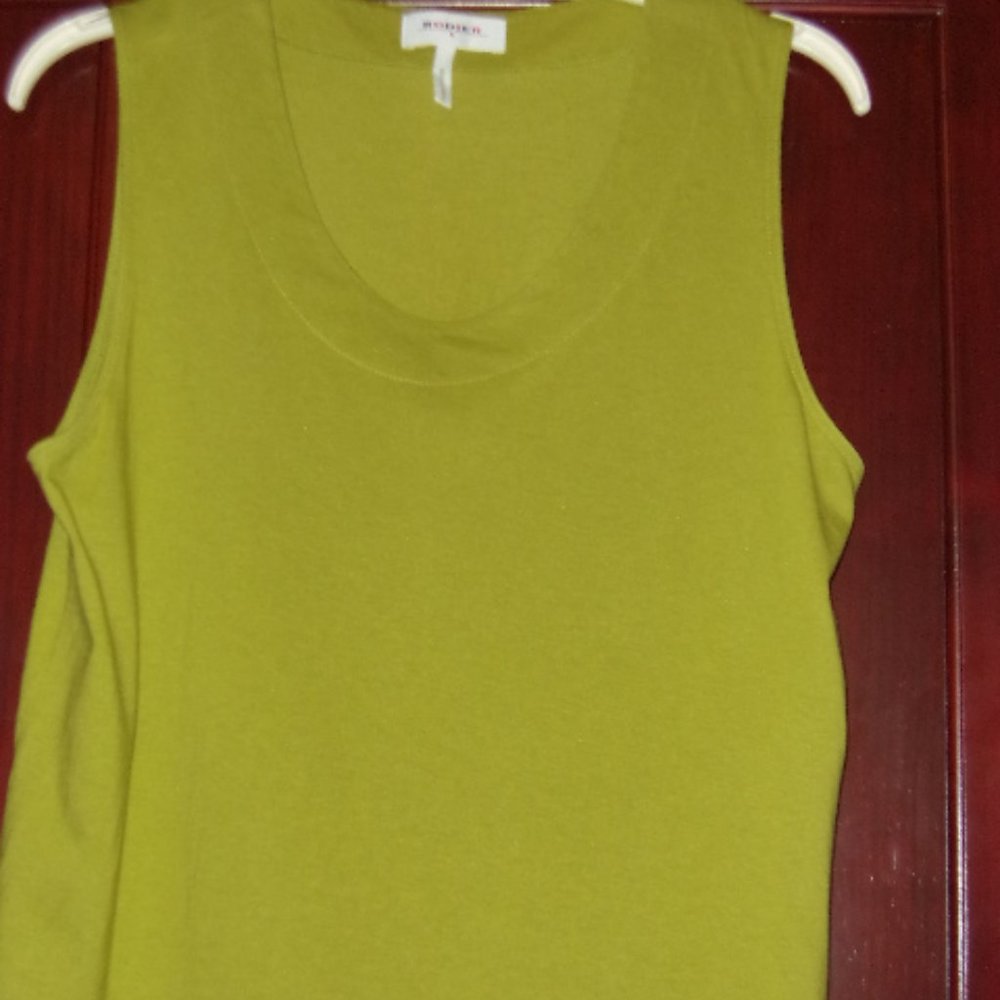 Rodier Vintage Sleeveless Green Top-Size L